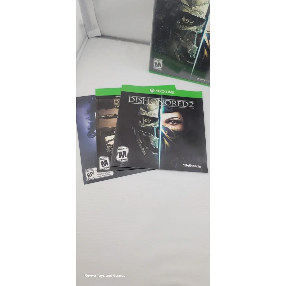 Dishonored 2 (Microsoft Xbox One, 2016) CIB‎ Complete Tested and Working Great